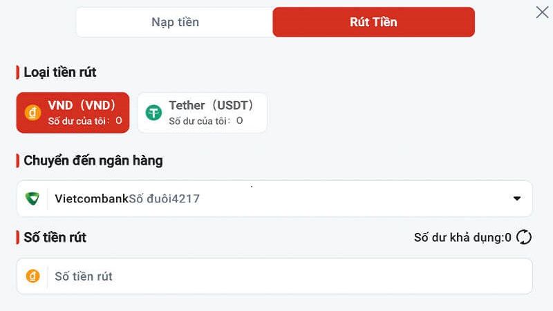 Rút tiền bsports